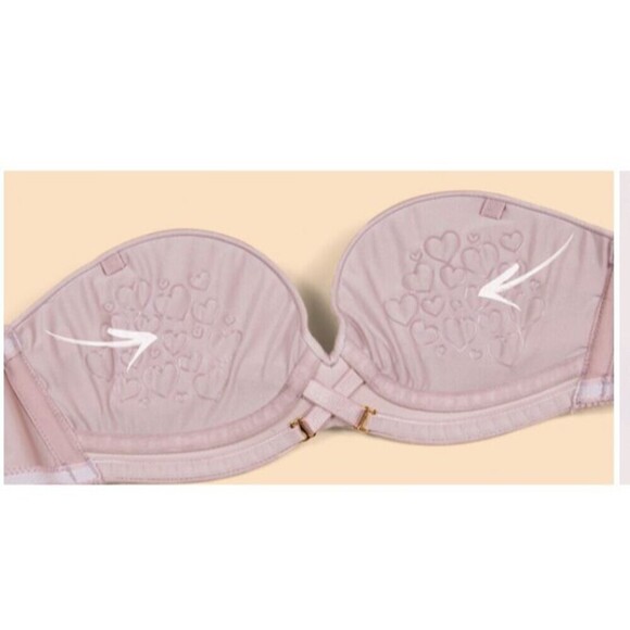 Upbra Convertible Strapless Bra Nude (Champangne) 32DD Cleavage & Lift Control - Picture 10 of 16